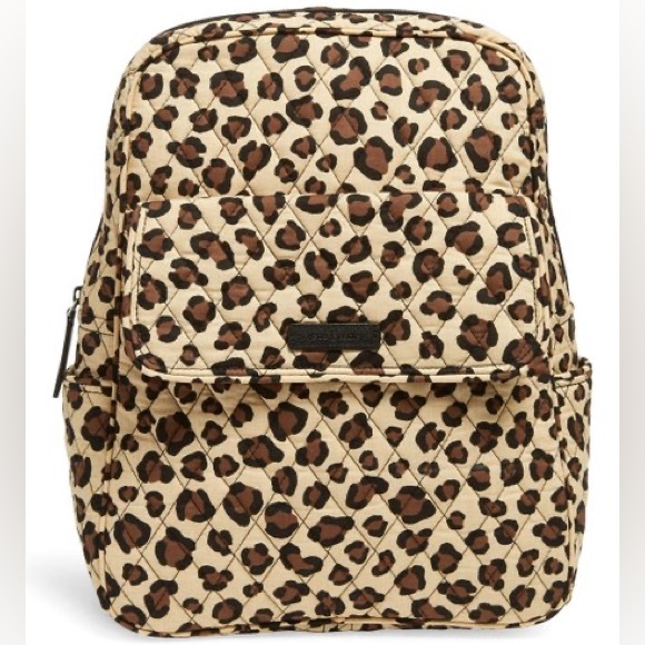 Vera Bradley Handbags - VERA BRADLEY leopard animal print quilted trendy backpack NWOT